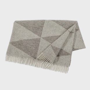 Scandi Living Rime wollen plaid Fog