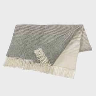 Scandi Living Mist wollen plaid Stone