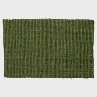 Dixie Jute deurmat dark green 60x90 cm