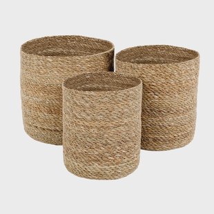 Dixie Emil opbergmand 3-pack small Natuur