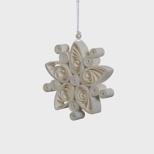 DBKD Regular Flake sneeuwvlok wit Groot Ø12,5 cm