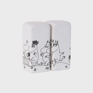 Pluto Design Moominfamilie zout- en pepermolen Wit