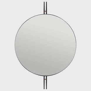 GUBI IOI muurspiegel Ø80 cm Zwart