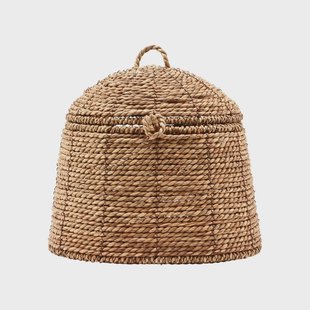 House Doctor Rama mand met deksel natuur 19 cm House Doctor Rama mand met deksel natuur 19 cm