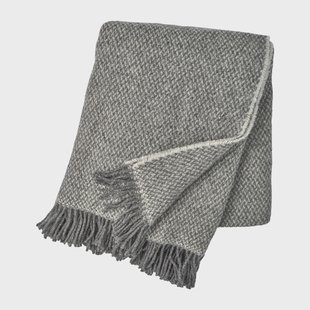 Scandi Living Sandstone wollen plaid 130x180 cm Grijs