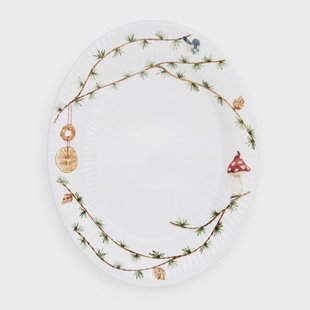 Kähler Hammershøi Christmas ovale schaal 22,5x28,5 cm