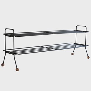Maze Bill Shoe Shelf L Zwart-donkerbruin