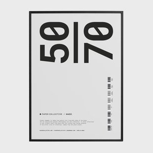 Paper Collective Paper Collective lijst plexiglas-zwart 50x70 cm