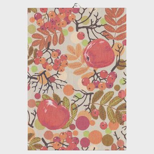 Ekelund Linneväveri Äppelbär keukenhanddoek 35x50 cm Multi