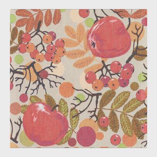 Ekelund Linneväveri Äppelbär servet 35x35 cm Multi