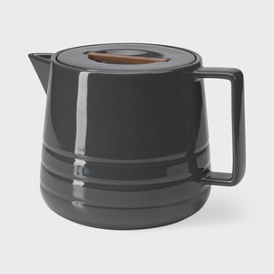 NJRD Lines theepot 1,5 liter donkergrijs NJRD Lines theepot 1,5 liter donkergrijs