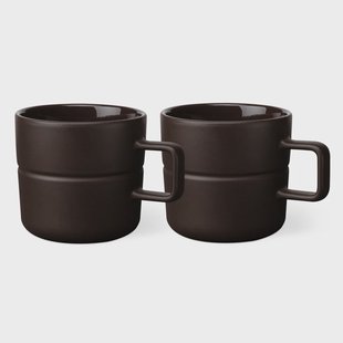 NJRD Lines mok 50 cl 2-pack bruin