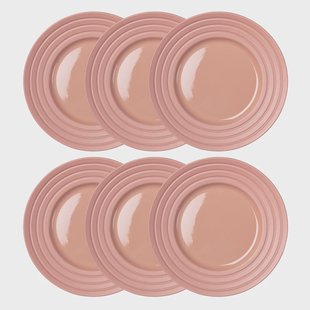 NJRD Lines bord Ø 27 cm 6-pack roze