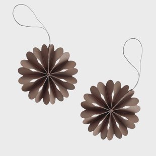 Cooee Design Paper Flowers kersthanger Coffee