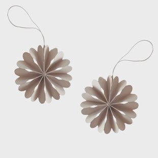 Cooee Design Paper Flowers kersthanger Sand