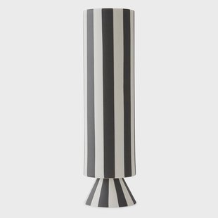 OYOY Toppu vaas 31 cm Wit-zwart