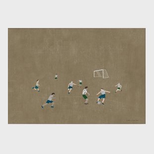 Fine Little Day Soccer poster 50x70 cm Bruin