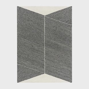 NJRD Rectangles wollen vloerkleed naturel witte 170 x 240 cm