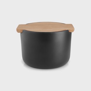 Eva Solo Nordic Kitchen zoutpot met deksel Zwart