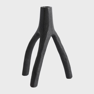 MUUBS Aion kandelaar XL 22 cm Zwart