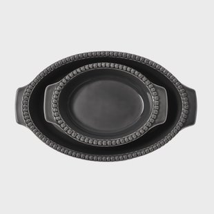 PotteryJo Daria ovenschaal 26 cm Clean grey