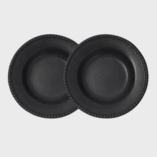 PotteryJo Daria diep bord Ø26 cm 2-pack Ink black
