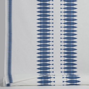 Almedahls Sill gewaxte stof per meter Blauw