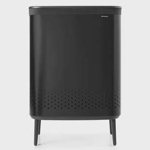 Brabantia Bo wasmand high 2x45 L Matzwart