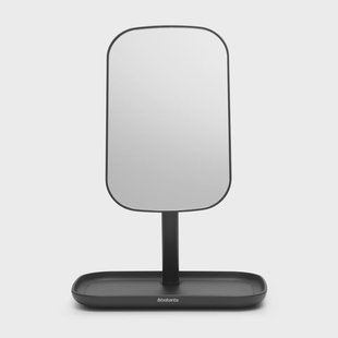 Brabantia ReNew spiegel met opbergvakje Donkergrijs