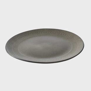 Aida Relief bord 27 cm grijs