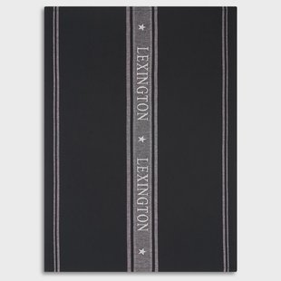 Lexington Icons Star keukenhanddoek 50x70 cm Black-white