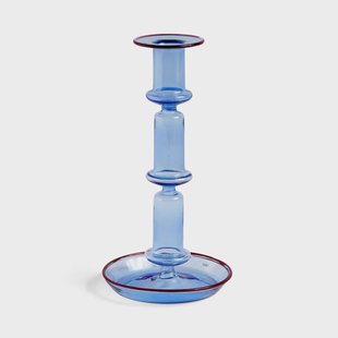 HAY Flare tall kandelaar Light blue-red