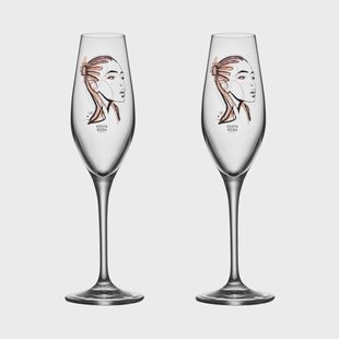 Kosta Boda All about you champagneglas 24 cl 2-pack Forever Yours