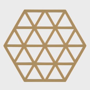 Zone Denmark Triangles pannenonderzetter 14x16 cm Khaki