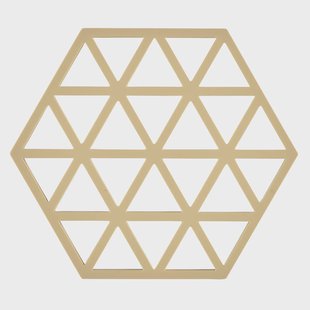 Zone Denmark Triangles pannenonderzetter 14x16 cm Warm sand
