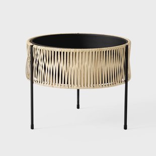 Audo Copenhagen Umanoff planter bloembak rotan-staal h32,5 cm Ø41 cm