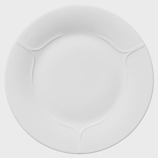Rörstrand Pli Blanc bord 26 cm Wit