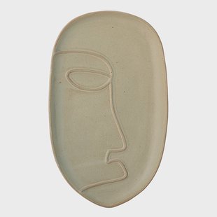 Bloomingville Ngan dienblad 18,5x30 cm Groen Bloomingville Ngan dienblad 18,5x30 cm Groen