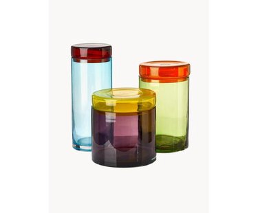 Mondgeblazen sieradendoosjes Multi, 3-delig