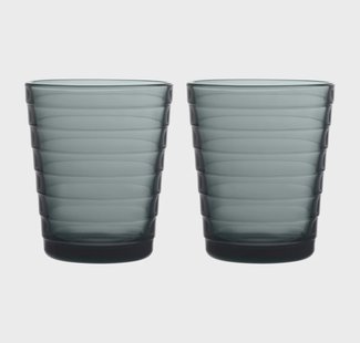 Iittala Aino Aalto tumbler 2-pack 22 cl Donkergrijs