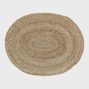 Dixie Braided placemat ovaal Natuur
