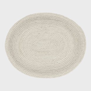 Dixie Braided placemat ovaal Ivory