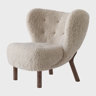 &Tradition Little Petra VB1 fauteuil Walnoot-Moonlight