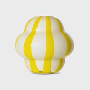 Byon Curlie vaas 20 cm Geel