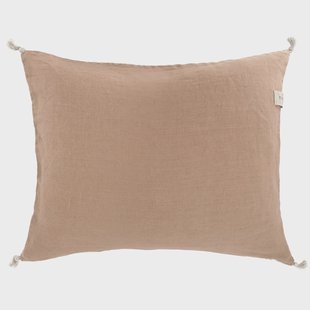 ERNST Ernst kussenhoes met kwastjes 50 x 60 cm Nootmuskaat