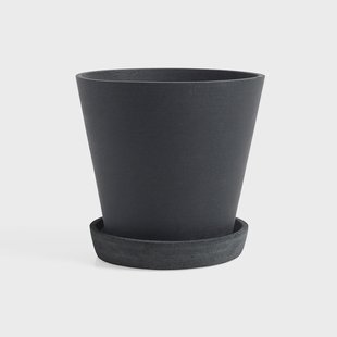 HAY HAY Flowerpot with saucer pot XXL Ø26 cm Zwart