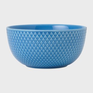 Lyngby Porcelæn Rhombe kom Ø13 cm Blauw
