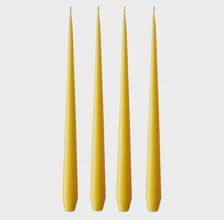 ester & erik ester & erik kaars 4-pack mat dark Lemon drop 15/2, 32 cm