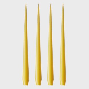 ester & erik ester & erik kaars 4-pack gelakt Lemon drop 15-0, 42 cm