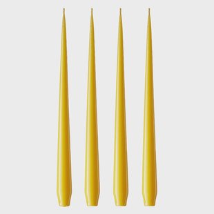ester & erik ester & erik kaars 4-pack gelakt dark Lemon drop 15/2-0, 42 cm